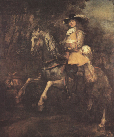 portrait of Frederick Ribel on horseback (mk33)